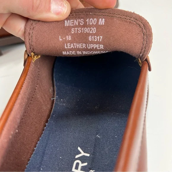 Sperry Men's Manchester Top-Sider Sperry Size 10M Cognac Penny Loafer Academia - Picture 7 of 9